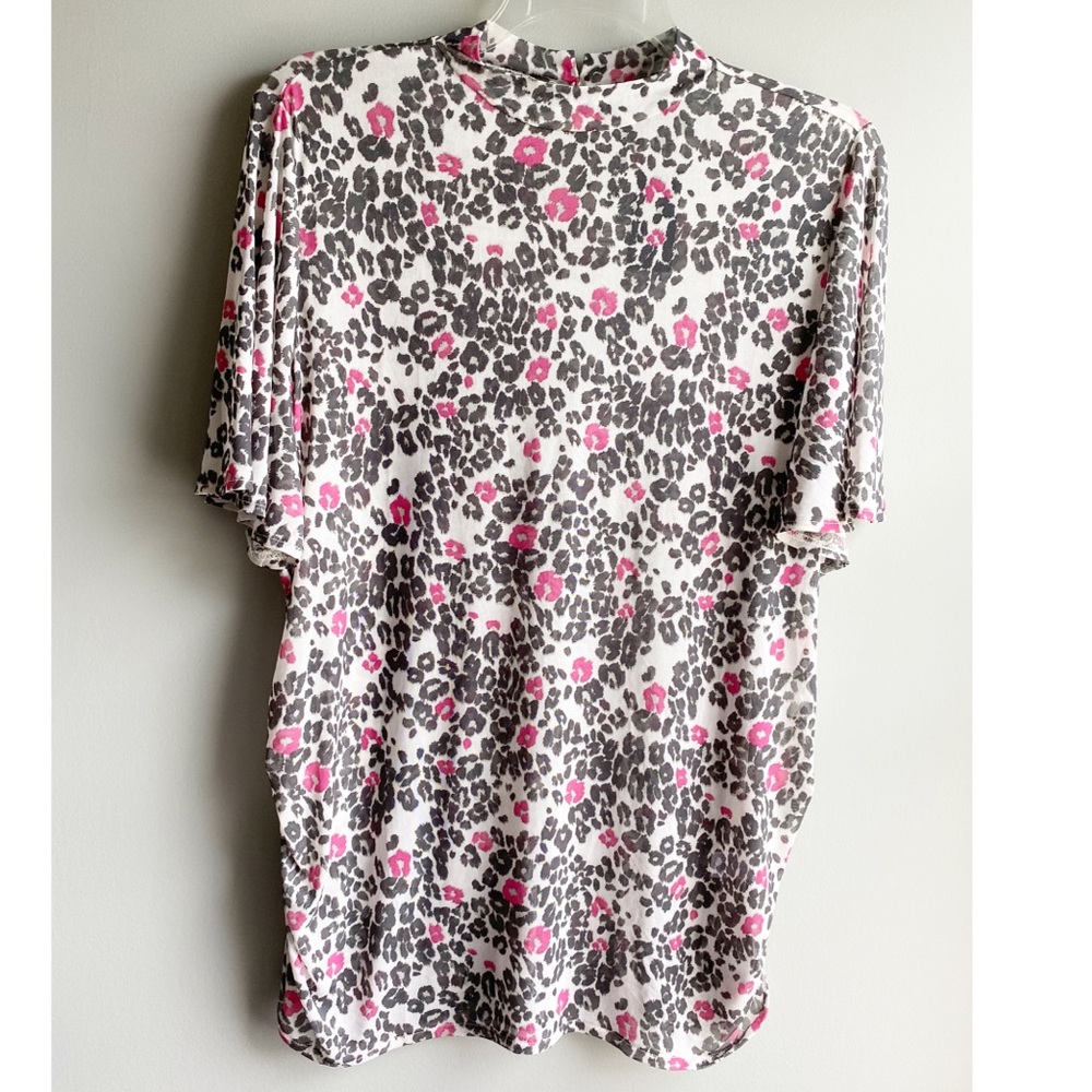 Lane Bryant / Semi-Sheer Animal Print Top - NWT